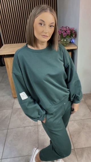 Komplet bawełniany Azara - Zieleń leśna