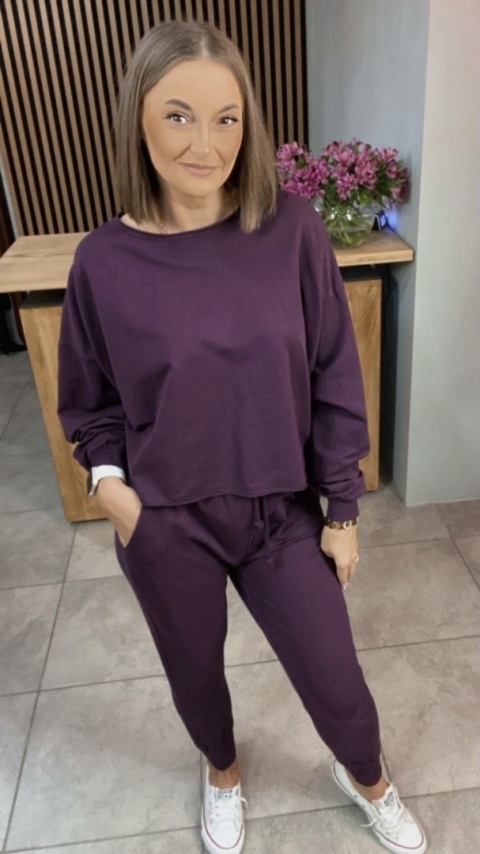 Komplet dresowy iLook Śliwka