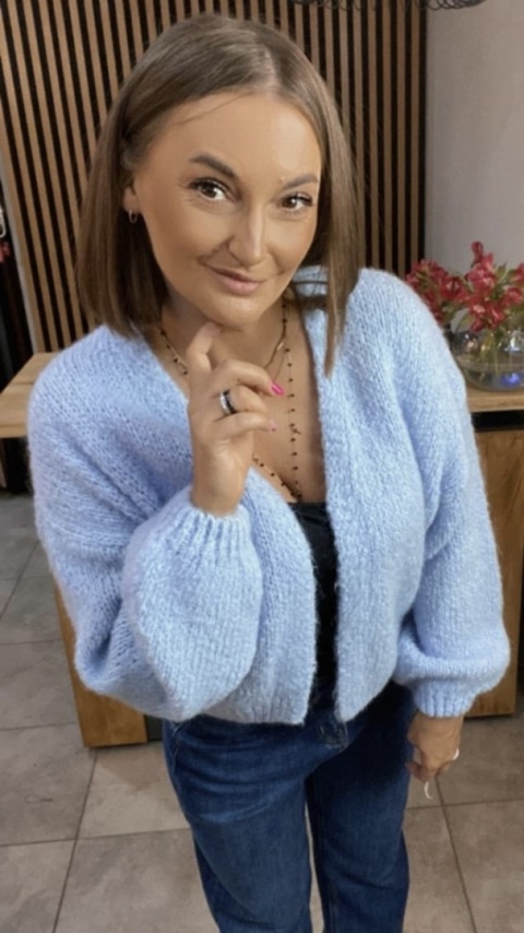 Krótki Kardigan CXL – Blue