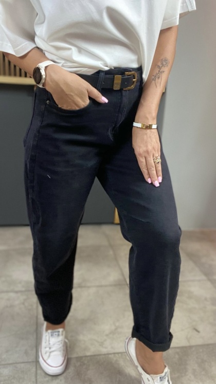 Jeansy Uiuj UBA335-1 - Banana Fit Black