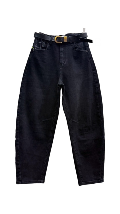 Jeansy Uiuj – Banana Fit Black