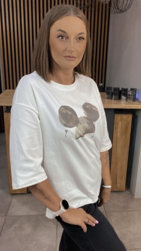 Bluzka Moon Mouse – Biała