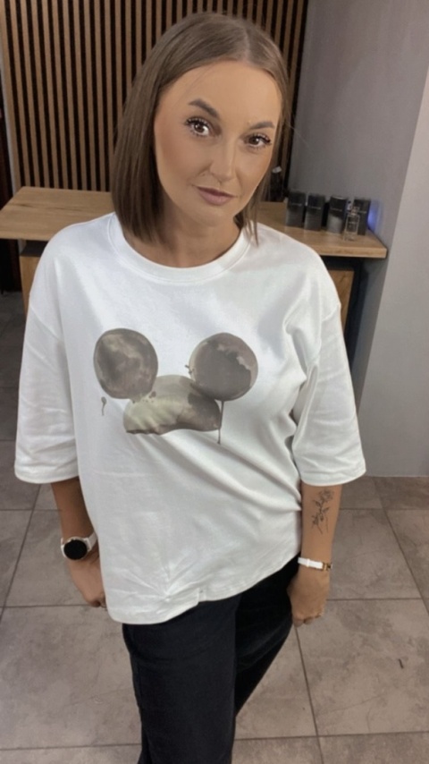 Bluzka Moon Mouse – Biała