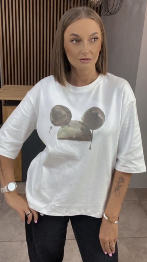 Bluzka Moon Mouse – Biała