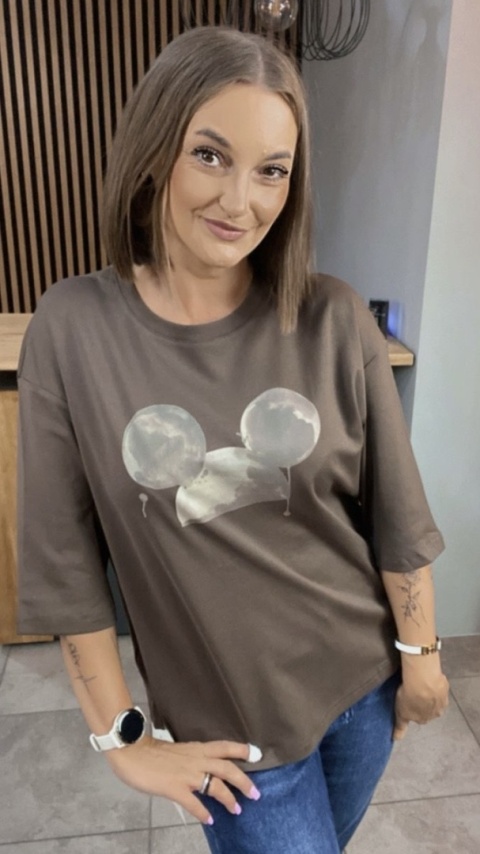 Bluzka Moon Mouse – Brąz