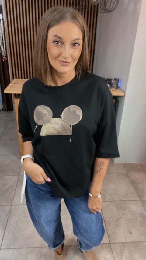 Bluzka Moon Mouse – Czarna