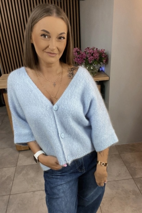 Sweter CXL z moherem – Blue