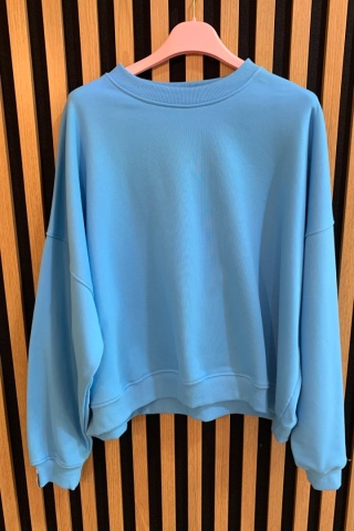 Bluza Basic Short Lenoshka Ocean Blue