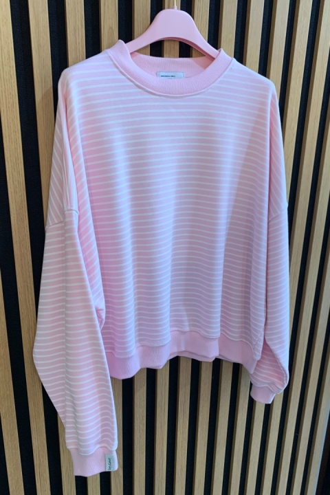 Bluza w paski Lenoshka Pink