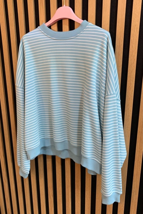 Bluza w paski Lenoshka Turkus