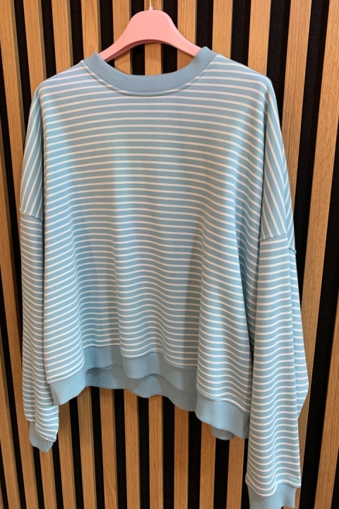 Bluza w paski Lenoshka Turkus