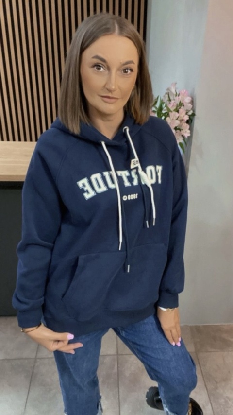 Bluza z kapturem FORTUDE – granat