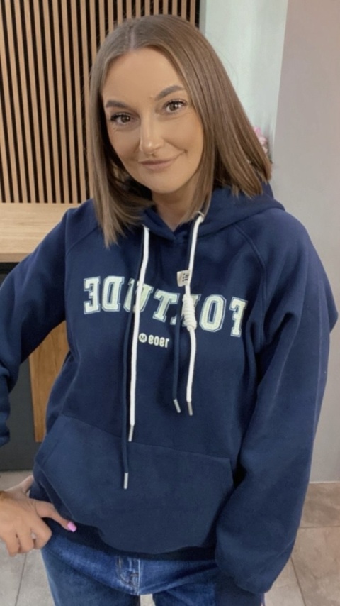 Bluza z kapturem FORTUDE – granat