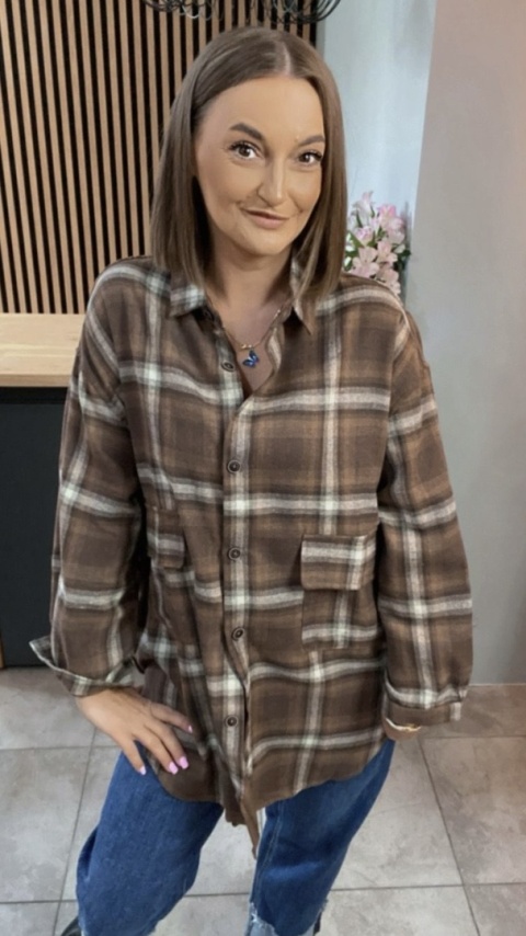 Koszula KAYIGU – Brązowa