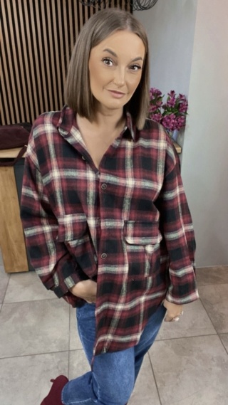 Koszula KAYIGU – Bordo