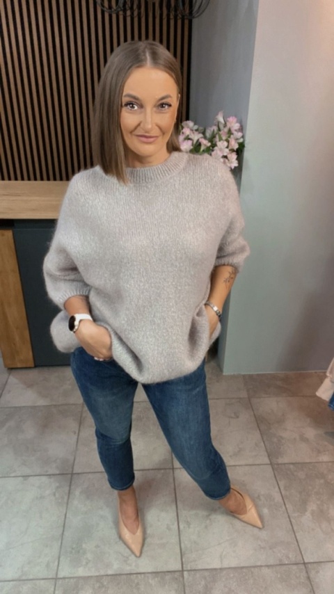 Sweter CXL – miękki i stylowy - Jasn Beż