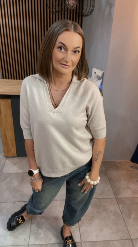 Bluzka Couture - Beżowy