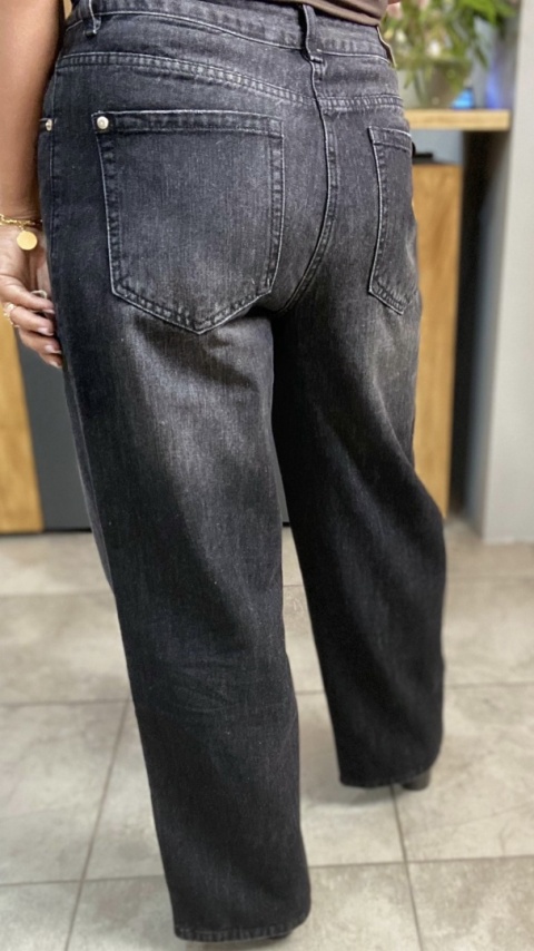 Jeansy Gioya & Co. – czarny denim