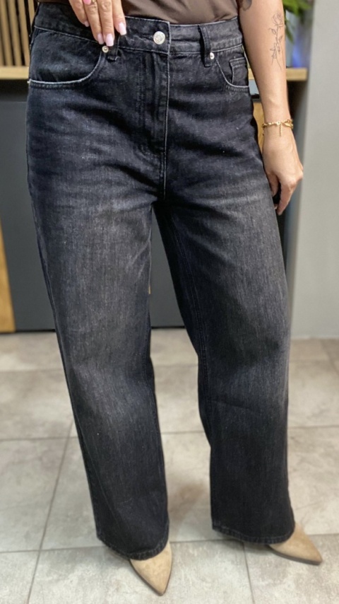 Jeansy Gioya & Co. – czarny denim