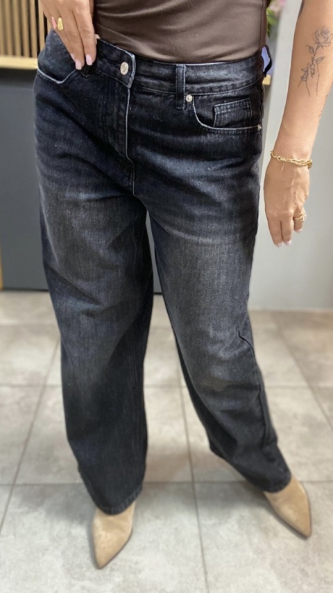 Jeansy Gioya & Co. – czarny denim