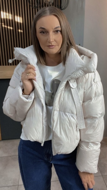 Kurtka puchowa Aurora - Biała