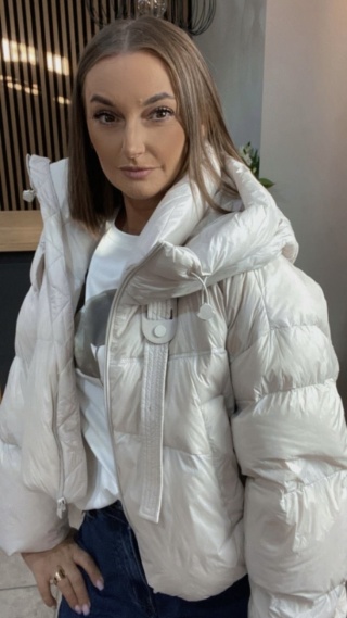 Kurtka puchowa Aurora - Biała