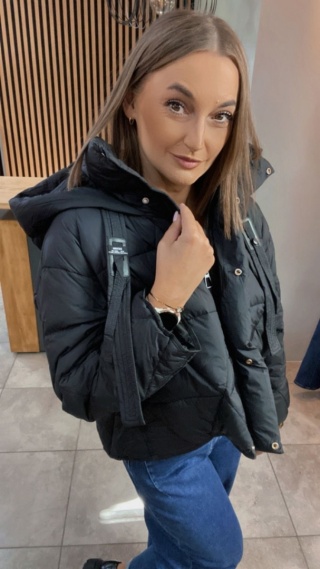 Kurtka z naturalnym puchem – model Aspen Czarna