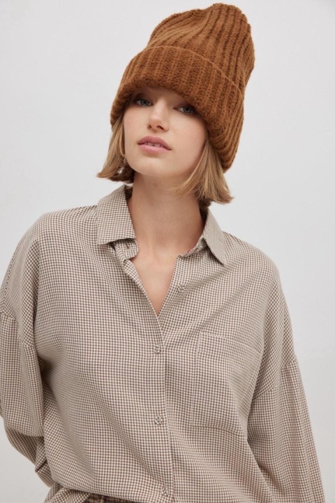 Koszula oversize w drobną kratkę – Wiya - Moro