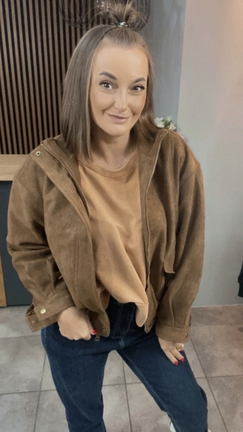 Kurtka z eko zamszu JOY